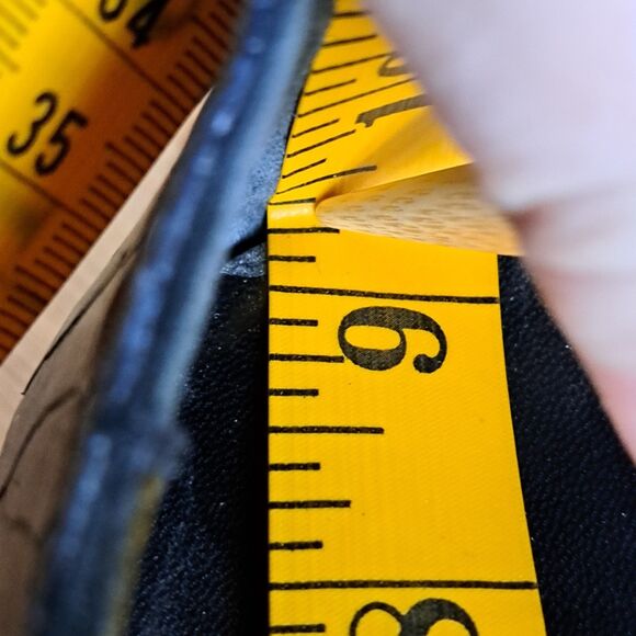 Vintage Handmade Mary Jane Womens 7.5 Black Patent Kitten Heels Rhinestone Retro - Picture 8 of 15